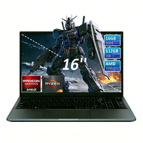 CYCLUS 16" PC Portable Étudiants Bureautique Créatif – AMD Ryzen 5 3500U (4C/8T 3,7 GHz), 16Go RAM, 512Go SSD, Vega 8, Clavier R