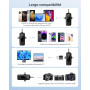 WARM BOX Micro Cravate Compatible iPhone/Android/PC,Plug & Play | Réduction De Bruit,30M Portée,Micro Telephone Pour TikTok & Vl