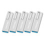 KOOTION Clé USB 3.0 32 Go en Métal - Lot de 5 - Avec Porte-clés, Étanche, Jump Drive Memory Sticks pour Ordinateur/Ordinateur Po