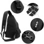 REETEE Sacoche Homme Bandouliere Grande Capacité Sac de Poitrine Femme Sling Bag Petit Sac à Dos Sac Poitrine Sacoche Bandoulièr