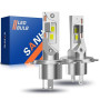 SANHE Ampoules H4 LED pour Voitures et Moto, 20000LM 6500K Blanche H4/9003/HB2 Lampes Remplacement pour Halogènes, Aucun Adaptat