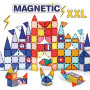 LUDI - Construction Magnétique XXL - Jeu de Construction 3D - 100 Pièces Aimantées - Manipulation et Assemblage - Valisette de T