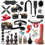 Sex Toys Couple Kit BDSM,Bondage 30 Pièces avec Menottes Sexy Érotique et Accessoires de Bondage pour Jeux Sexuels Adultes