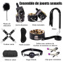 Sex Toys Couple Kit BDSM,Bondage 30 Pièces avec Menottes Sexy Érotique et Accessoires de Bondage pour Jeux Sexuels Adultes