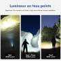 WUBEN X1Pro Lampe de poche rechargeable à haute puissance de lumens - Lampe de poche ultra lumineuse avec 12 300 lumens - Forme
