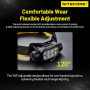 Nitecore HC75 UHE 3000 Lumen Flood Spot Light E-Focus Lampe frontale de travail Rechargeable USB-C, Noir