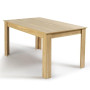 IDMarket - Table à Manger Rectangle Georgia 6 Personnes 140 x 80 cm | Imitation hêtre