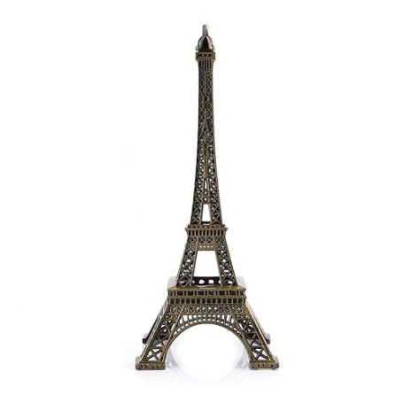 Nikou Tour Eiffel Decoration Bronze Architecturale, Ton Bronze Paris Tour Eiffel Figurine Statue Modèle Réplique de Célèbre Pari