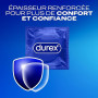 Durex ESSENTIAL - 24 Préservatifs Extra Lubrifiés - Confort et Sécurité - Blanc - 24 Unité