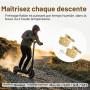 Plaquettes de Frein Entièrement Métalliques pour Trottinette Électrique | Compatible avec Ninebot Max G3 G3D G3E, 33,8 x 29,3 x