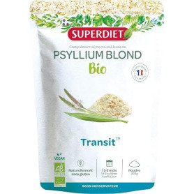 Psyllium blond bio - Téguments purs - Transit, digestion- Sachet refermable | Cure de 2 mois 200g - Ispaghul - Confort intestina