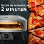 cozze Grand four à pizza à gaz de 17 pouces (50 mbar) - Four à pizza avec régulateur pour pizzas familiales - Tuyau de gaz et ré