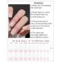 Wahrshei Autocollant Ongles Gel UV, 20 pcs Gombre Rose Stickers Ongle Gel Semi-durci Bandes d'ongles Autoadhésif Pour Design Man