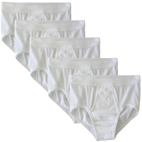HERMKO 3240 Lot de 5 Slip Homme avec Ouverture Fine côte en 100% Coton Biologique Lavable à 95°C