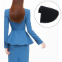 4 Paires Epaulette Vêtement Coussinets D'épaule en Mousse D'épaulettes en Éponge Épaulettes pour Veste Blazer T-Shirt Robe Vêtem