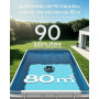 BRINBO S2 Robot Piscine,Double Filtration,Aspirateur Piscine sans Fil | 90 Min d'Autonomie, Nettoyeur de Piscine Compact,Station