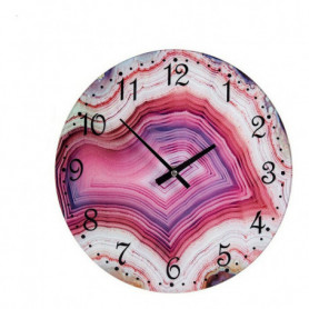 Horloge Murale Rose Verre (30 x 4 x 30 cm) 26,99 €