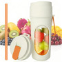 Blender Portable, 450ml Mini Mixeur Smoothie, Appareil À Smoothie avec 12 Lames, Blinder Smoothies Rechargeable par USB, Petit B