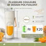 Blender Portable, 450ml Mini Mixeur Smoothie, Appareil À Smoothie avec 12 Lames, Blinder Smoothies Rechargeable par USB, Petit B
