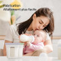 Nuliie Silicone Sachet Conservation Lait Maternelle Lot de 7, Doublement Étanches Sac Congelation Lait Maternel, Sans BPA Sacs à