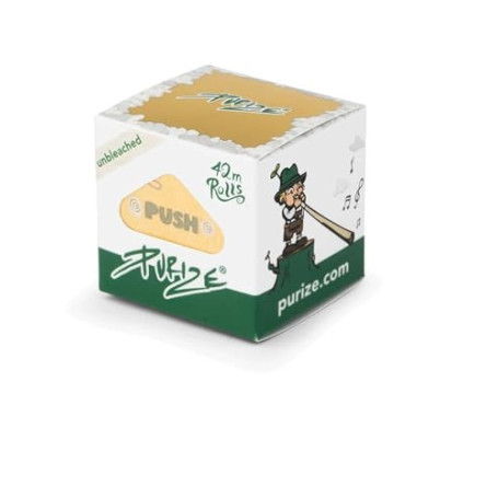 PURIZE® Rolls 42m, papier continu premium à rouler créatif, 42m x 44mm | 14 g/m² pour combustion lente, se déchire facilement à