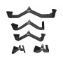 VEVOR Barres de Tirage Musculation Lot de 5, Accessoires pour Machine à Poulie en Acier Massif et Caoutchouc, Poignée de Tirage