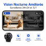 Camera Espion, Mini Caméra de Surveillance WiFi HD 1080P, avec Vision Nocturne Détection de Mouvement, Accès à Distance et Enreg
