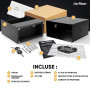 Elder Welder® Coffre Fort Compatible avec n'importe quelle double prise | Prise Double Schuko Authentique Incluse, Petit Coffre