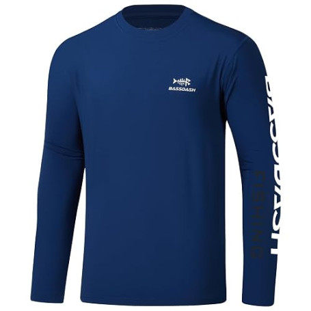Bassdash Homme Manches Longues T-Shirt Anti-UV UPF 50+ T-Shirts de Pêche pour Hommes FS31M