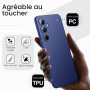 JETech Coque Fine pour Samsung Galaxy S25, Bleu Nuit | Protection de l'Objectif Caméra, Finition Mat Ultra-Fine, Étui Housse Des