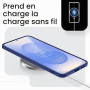 JETech Coque Fine pour Samsung Galaxy S25, Bleu Nuit | Protection de l'Objectif Caméra, Finition Mat Ultra-Fine, Étui Housse Des