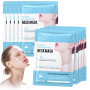 Masque Cou et Décolleté, Masque Collagene Cou et Décolleté, 10 Pièces | Masque Double Menton con Acide Hyaluronique, Raffermissa