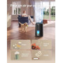 DREO Purificateur d'air 338S pour chambre, CADR 196 m³/h, Filtre HEPA 3-en-1, 4 modes, 4 vitesses, 18 dB, Affichage AQI, Capteur