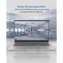 Ordinateur Portable 14 pouces 2 cœurs (jusqu’à 2,6 GHz) PC Portable 6 Go DDR4 128 Go SSD, WiFi 5G, Mini-HDMI, Design Sans Ventil