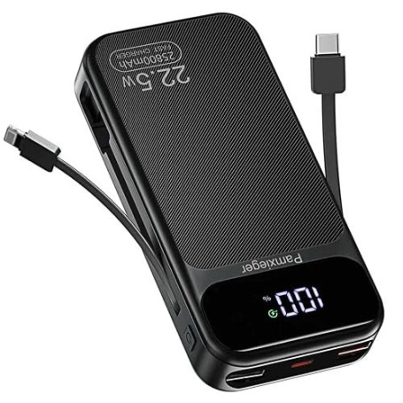 Power Bank 25.800mAh 22,5W PD3.0 QC4.0 Ricarica Rapida USB C Input & Output Caricatore Portatile Powerbank Con LCD Display Digit