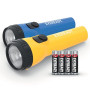 EVEREADY Energizer Torche LED Lot de 2, Très Brillante Flashlight, Étanche, | Parfait Camping Outdoor Urgence Lot de 2, 4 Piles