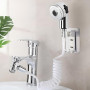 Douchette à Main pour Lavabo, Ensemble Pommeau Douche avec Tuyau Extensible de Support Mural, Rallonge Robinet Salle de Bain, La