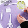 ImnBest Outils de désherbage en Vinyle, Accessoires pour Traceur en Acier Inoxydable, avec 1 Sac de Rangement, pour Le Bricolage