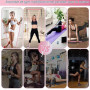 Ensemble de Barres de Pilates et de Bandes de résistance avec poignées, Salle de Sport Portable à Domicile – Livré avec des Affi