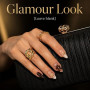 Luxorielle 24 pièces faux ongles automne, faux ongles automne, faux ongles | Press On Nails Automne, Fleurs brunes en forme d'am
