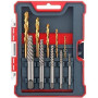 Hi-Spec Extracteurs de vis cassées avec forets HSS 1,9-13 mm, acier Cr-Mo