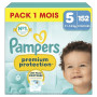 Pampers Premium Protection Couches Taille 5 x152 Pack 1 Mois | 11kg-16kg. Notre N°1 Pour La Protection De La Peau Et Contre Les