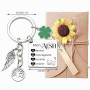 ZYMGUO Porte-clés AESH Idée Cadeau pour AESH Cadeau Remerciement aesh-Cadeaux Remerciement Personnalisé Fin d'Année, Professeur,
