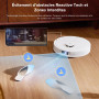 roborock Qrevo S5V Aspirateur Robot Laveur avec Station, 12000Pa Aspiration | Serpillières FlexiArm, Double Anti-emmêlement, Séc