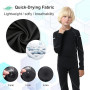 Leeboom sous-vêtements Thermiques pour Enfants Ensemble de sous-Vêtements | Rapide Fonctionnel De sous-vêtement Thermiques pour