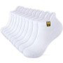 Wamicu 10 Paires Chaussettes Basses Homme Antidérapantes Coton Courtes | Respirant, Chaussettes Socquettes de Sport, Running Tra
