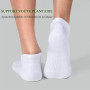 Wamicu 10 Paires Chaussettes Basses Homme Antidérapantes Coton Courtes | Respirant, Chaussettes Socquettes de Sport, Running Tra