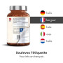 NAC N-Acétyl-Cystéine 600 mg par Dose | 180 Gélules | 6 Mois d'Approvisionnement | Gélules Faciles à Avaler ou à Ouvrir | Complé