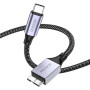MOGOOD Câble USB-C vers Micro-B 3.0 0.5M, 5Gbps, pour Disque Dur Externe | connecteurs dorés, blindage renforcé, 5Gbps, compatib