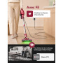 Vexilar C9 Aspirateur Balai avec Fil, 70Kpa, Câble de 7m | Aspirateur Balai Filaire, Brosse Anti-Emmêlement, Filtre HEPA, Aspira